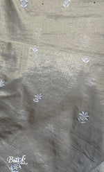 将图像加载到图库查看器中, Women's Lakhnavi Handcrafted Tissue Chanderi Unstitched Kurta And Dupatta Set - HONC0267164