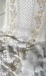 将图像加载到图库查看器中, Women's Lucknowi Handcrafted Viscose Georgette Chikankari Kurta and Dupatta Set- HONC0328894