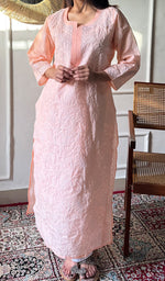 将图像加载到图库查看器中, Anisa Women's Lakhnavi Handcrafted Cotton Chikankari Kurti - HONC0356911