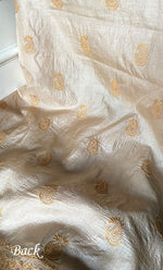 将图像加载到图库查看器中, Women's Lakhnavi Handcrafted Tussar Silk Chikankari Kurta And Dupatta Set - HONC0314535