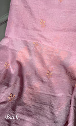 Load image into Gallery viewer, Women's Lakhnavi Handcrafted Mul Chanderi UnStitched Kurta And Dupatta Set - HONC0299220
