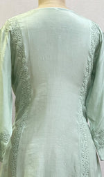 将图像加载到图库查看器中, Pari Women's Lucknowi Handcrafted Muslin Chikankari Kurti - HONC0204801