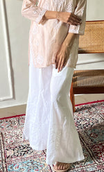 Load image into Gallery viewer, Ishani Women's Lakhnavi Handcrafted Mul Chanderi Chikankari Top - HONC0325397