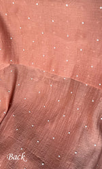 Load image into Gallery viewer, Chidiya Women's Lakhnavi Handcrafted Mul Chanderi Unstitched Kurta And Dupatta Set- HONC0330293