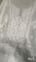 Load image into Gallery viewer, White Cotton Unstitched Kurta And Dupatta