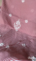 将图像加载到图库查看器中, Women's Lakhnavi Handcrafted Cotton Chikankari Unstitched Kurti Fabric - HONC0364282