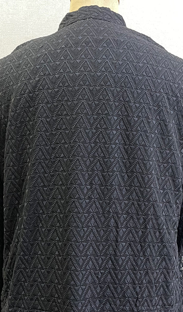 Men's Faux-Georgette Hakoba Kurta - HONC0186497