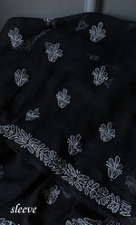 Load image into Gallery viewer, Women's Lakhnavi Handcrafted Unstitched Faux-Georgette Chikankari Suit Material - HONC0263366