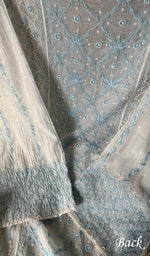 将图像加载到图库查看器中, Women's Lakhnavi Handcrafted Mul Chanderi Semi - Stitched Anarkali And Dupatta Set - HONC0292198