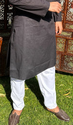 Load image into Gallery viewer, Men's Lucknowi Handcrafted Cotton Chikankari Kurta - HONC0341885