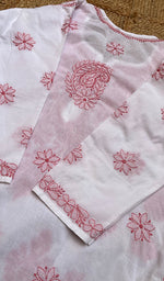 将图像加载到图库查看器中, Women's Lucknowi Handcrafted Cotton Chikankari Kurti - HONC0273989