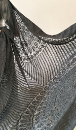 Load image into Gallery viewer, Women's Lakhnavi Handcrafted Pure Silk Georgette Chikankari Saree - HONC0310644