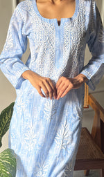 Load image into Gallery viewer, Meerab Women's Lucknowi Handcrafted Cotton Chikankari Kurti - HONC0289706