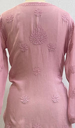 将图像加载到图库查看器中, Women's Lucknowi Handcrafted Viscose Georgette Chikankari Top - HONC0179777