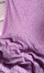 将图像加载到图库查看器中, Women's Lakhnavi Handcrafted Viscose Georgette Chikankari Full Suit Material - HONC0299906