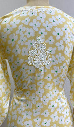 Load image into Gallery viewer, Women's Lucknowi Handcrafted Modal Cotton Chikankari Kurti - HONC0166547