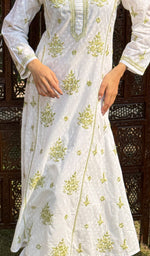 Load image into Gallery viewer, Gulshan Women's Lucknowi Handcrafted Cotton Chikankari Kurti - HONC0159624