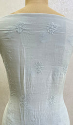 Load image into Gallery viewer, Women's Lucknowi Handcrafted Muslin Chikankari Suit Material - HONC0121058