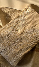 将图像加载到图库查看器中, Women's Lakhnavi Handcrafted Tissue Chanderi Semi -stitched Anarkali And Dupatta Set - HONC0264007