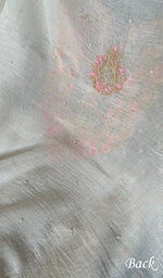 Load image into Gallery viewer, Junoon Women's Lakhnavi Handcrafted Mul Chanderi Unstitched Kurta And Dupatta Set - HONC0279819