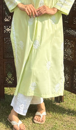 Load image into Gallery viewer, Falak  Women's Lucknowi Handcrafted Cotton Chikankari Kurti - HONC0220664