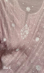 Load image into Gallery viewer, Women's Lakhnavi Handcrafted Mul Chanderi Unstitched Kurta And Dupatta Set - HONC0310609