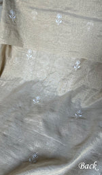 Load image into Gallery viewer, Women's Lakhnavi Handcrafted Tissue Chanderi Unstitched Kurta And Dupatta Set - HONC0278145