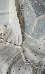 Load image into Gallery viewer, Women's Lakhnavi Handcrafted Mul Chanderi Semi - Stitched Kurta And Dupatta Set- HONC0316296