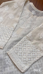 将图像加载到图库查看器中, Women's Lakhnavi Handcrafted Cotton Chikankari Kurti - HONC0273804