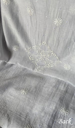 Load image into Gallery viewer, Women's Lakhnavi Handcrafted Unstitched Mul Chanderi Kurta And Dupatta Set - HONC0288985