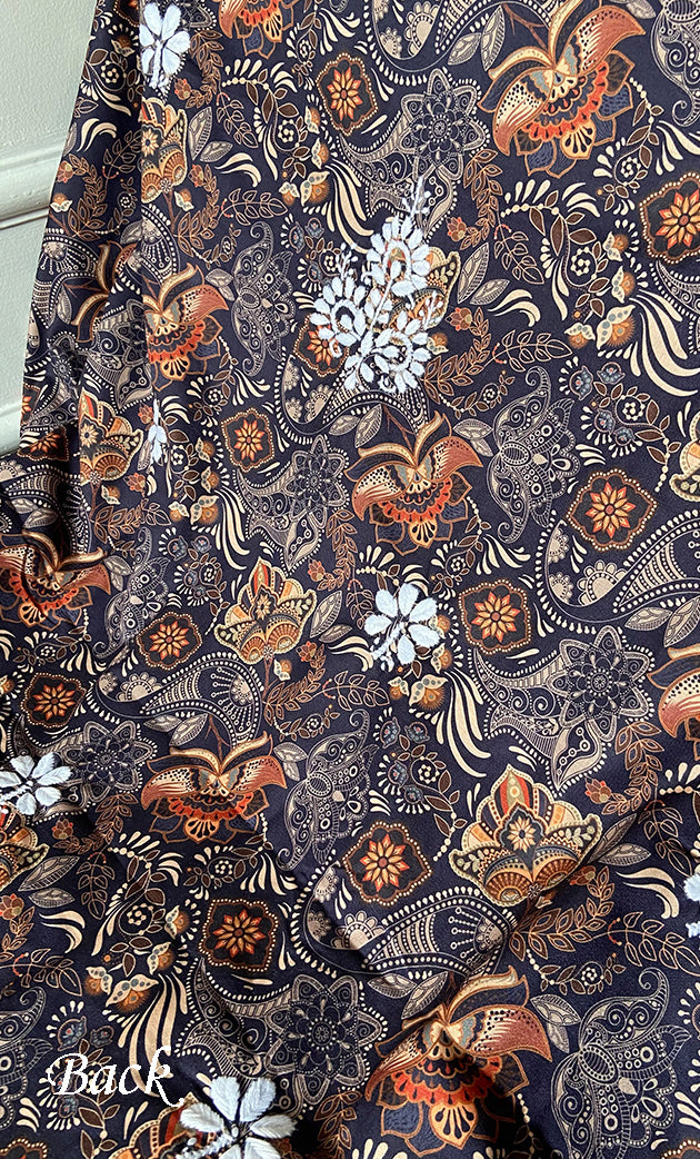 Women's Lakhnavi Handcrafted Cotton Chikankari Unstitched Kurti Fabric - HONC0315325