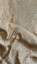 将图像加载到图库查看器中, Mira Women's Lakhnavi Handcrafted Mul Chanderi unstitched Kurta And Dupatta Set - HONC0241684