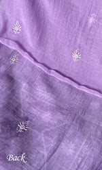 将图像加载到图库查看器中, Women's Lakhnavi Handcrafted Mul Chanderi Unstitched Chikankari Full Suit Material - HONC0278008