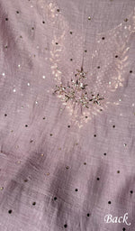 将图像加载到图库查看器中, Ruhi Women's Lakhnavi Handcrafted Mul Chanderi Unstitched Kurta And Dupatta Set - HONC0258798