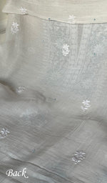 Load image into Gallery viewer, Irum Women's Lakhnavi Handcrafted Mul Chanderi Unstitched Kurta And Dupatta Set - HONC0297196