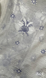 将图像加载到图库查看器中, Tasbiya Women's Lakhnavi Handcrafted Mul Chanderi Unstitched Kurta And Dupatta Set - HONC0282546