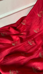 Load image into Gallery viewer, Women's Lakhnavi Handcrafted Mul Chanderi Unstitched Kurta And Dupatta Set- HONC0345264