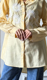 Load image into Gallery viewer, Women's Lakhnavi Handcrafted Cotton Chikankari Top - HONC0344698