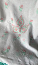 Load image into Gallery viewer, Misba Women's Lakhnavi Handcrafted Unstitched Cotton Chikankari Suit Material - HONC0291812