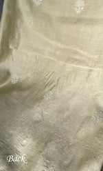 Load image into Gallery viewer, Women's Lakhnavi Handcrafted Munga Silk Chikankari Kurta And Dupatta Set- HONC0278876