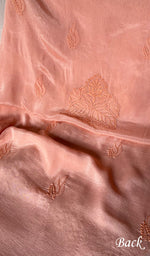 Load image into Gallery viewer, Women's Lakhnavi Handcrafted Chiffon Unstitched Kurta And Dupatta Set - HONC080002