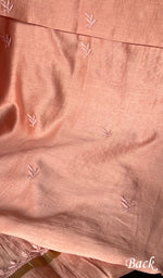 将图像加载到图库查看器中, Women's Lucknowi Handcrafted Chanderi Silk Chikankari Suit Material - HONC0265288