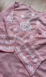 Load image into Gallery viewer, Women's Lakhnavi Handcrafted Cotton Chikankari Top - HONC0282135