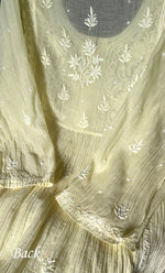将图像加载到图库查看器中, Women's Lakhnavi Handcrafted Mul Chanderi Semi - Stitched Kurta And Dupatta Set - HONC0287080