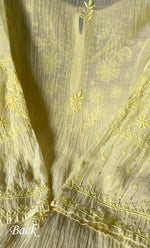 将图像加载到图库查看器中, Women's Lakhnavi Handcrafted Mul Chanderi Semi - Stitched Anarkali And Dupatta Set - HONC0282399
