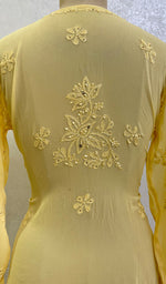 将图像加载到图库查看器中, Women's Lakhnavi Handcrafted Viscose Georgette Chikankari Kurti-HONC0140380
