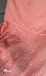Load image into Gallery viewer, Women's Lakhnavi Handcrafted Mul Chanderi Unstitched Chikankari Full Suit Material - HONC0278000