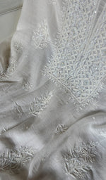 Load image into Gallery viewer, Rashi Women's Lakhnavi Handcrafted Mul Chanderi Unstitched Kurta And Dupatta Set - HONC0355681
