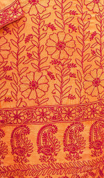 Load image into Gallery viewer, Women's Lucknowi Handcrafted Silk Chikankari Kurti - HONC0109235