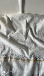 Load image into Gallery viewer, Women's Lakhnavi Handcrafted Mul Chanderi Unstitched Kurta And Dupatta Set - HONC0287740